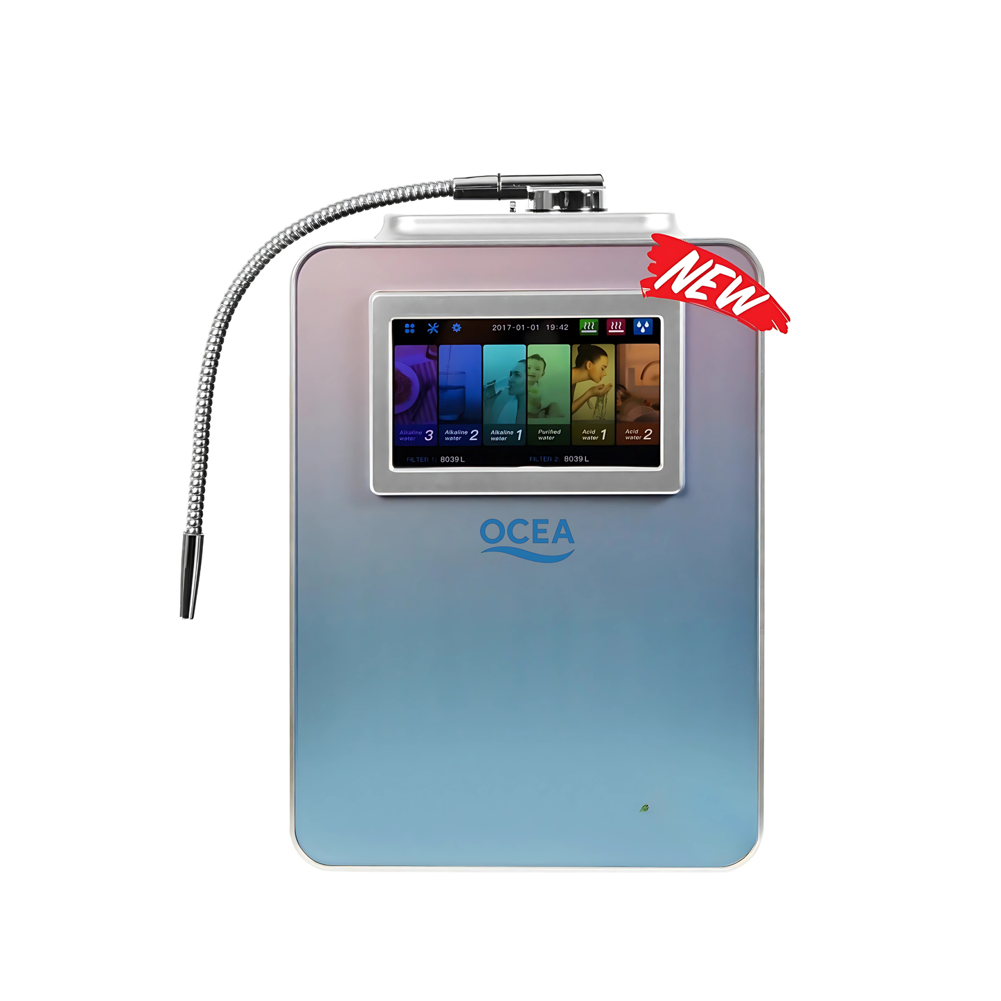 OCEA - EHM Alkaline Water Ionizer – 8 Titanium Plates
